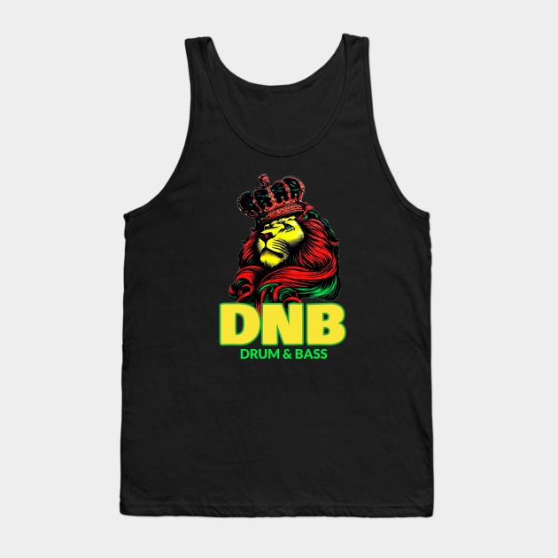 DNB - Lion King Crown Tank Top by DISCOTHREADZ 